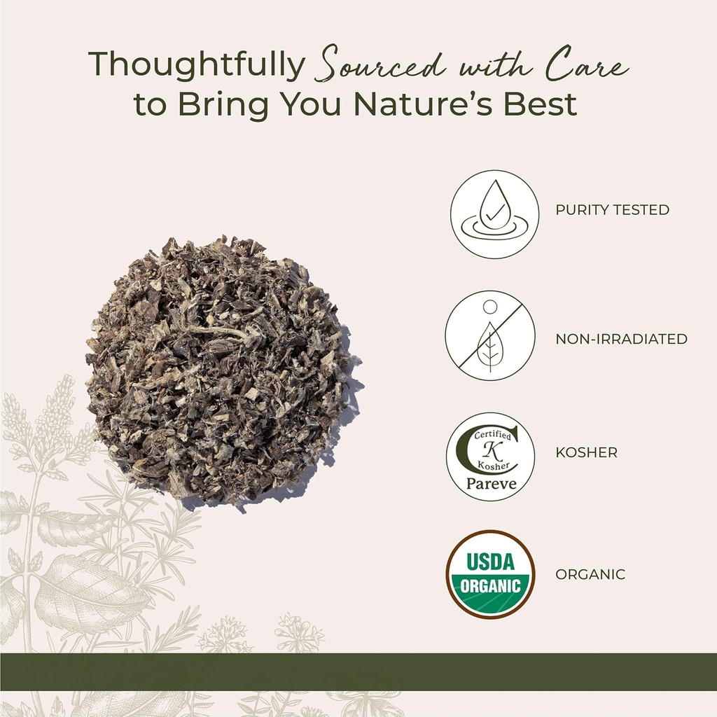Starwest Botanicals Organic Marshmallow Root - Dried Herb for Tea, Loose Leaf Root Herb, Cut & Sifted, Certified Kosher, Non-GMO - Bulk 1 lb Bag 5