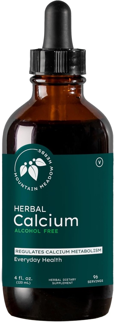 Mountain Meadow Herbs Herbal Calcium – Vegan Liquid Calcium Supplement for Bone & Teeth Support, High Absorption Plant-Based Formula for Adults & Kids - 4 oz 2