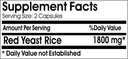 Red Yeast Rice 1800mg ~ 180 Capsules - No Additives ~ Naturetition Supplements 3