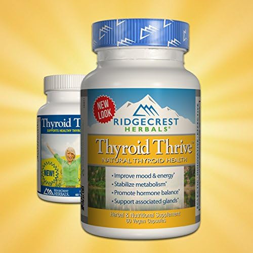 Ridgecrest Herbals ThyroNourish, Thyroid Support, Herbal and Vitamin Supplement with Ashwagandha, L-Tyrosine, Iodine, Copper, Kelp. Supports Energy, Metabolism Health, Normal Sleep (60 Caps, 30 Serv) 2