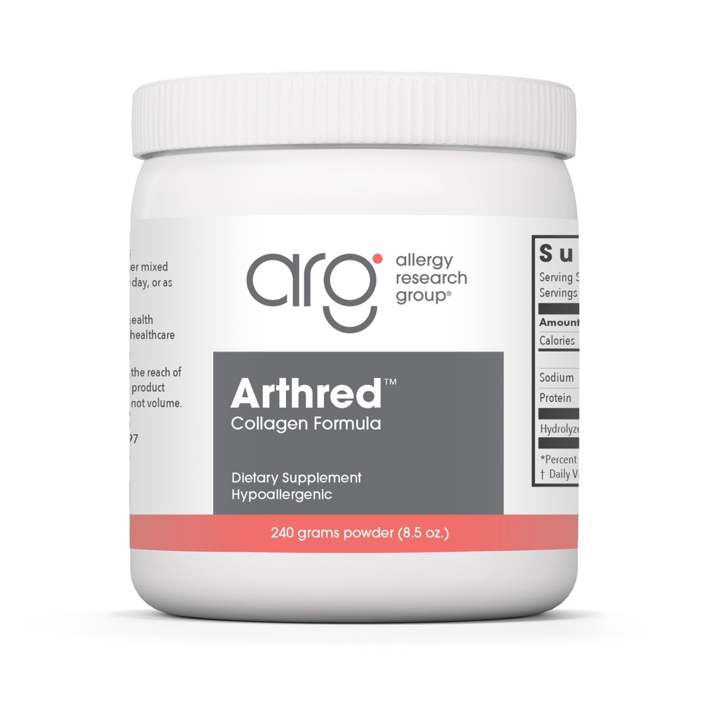 Allergie Research Group Artred Supplement - Collageen Powder for Men & Women, 10.5g Collageen Peptides, Bovine Sourced, Artred Powder, Collageen Formula, Hydrolyzed Collageen - 8.5 Oz