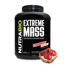 NutraBio Extreme Mass Gainer Proteïnepoeder, 53G Proteïne, Clean Weight Gainer, Verhoog de spiermassa, Volledig Spectrum Aminozuur - Aardbei, 6 pond