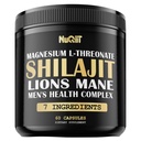 Shilajit Pure Himalaya Organic with Magnesium, Lions Mane, and Men Health Complex as Ashwagandha, Maca Root & More - Support Immunity, Brain Health & Positive Mood - 60 capsules