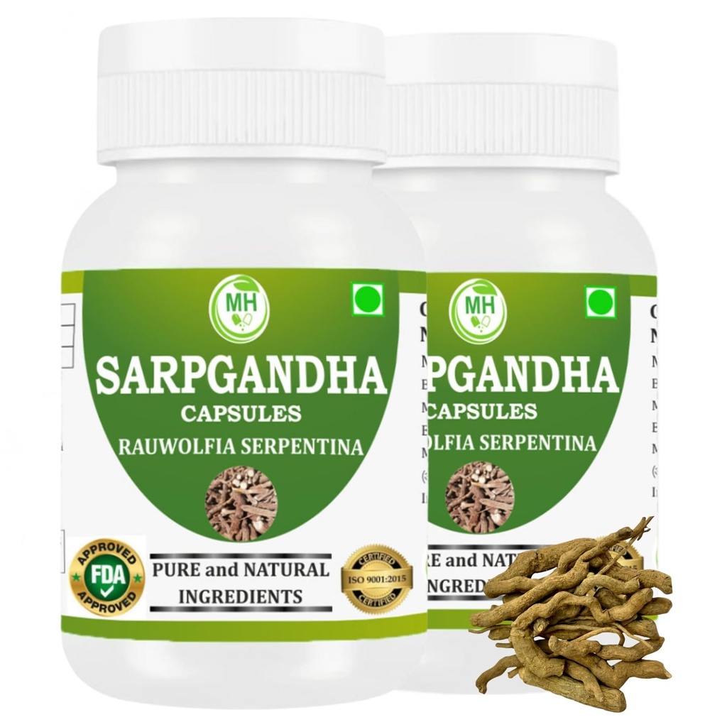 Morsan Healthcare Sarpgandha (Rauwolfia Serpentina) Capsules 