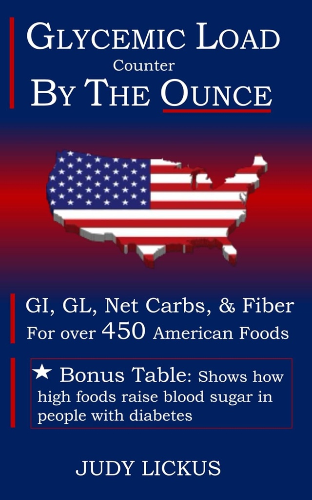 Met serveringen door de Ounce de pocket gide naar GI, GL, Net Carbs & Fiber voor meer dan 450 American Foods
