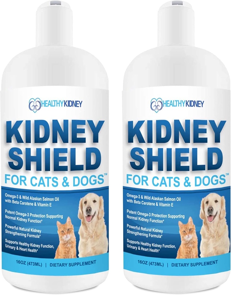Hond en Kat Nierondersteuning, Canine Feline Renale Gezondheidsondersteuning Supplement voor normale nierfunctie, Creatinine, Detox, Beste Nier Kat Supplement, verbeteren Huisdieren Levend een Niergezondheid - 2 Pack