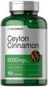 Horbäach Ceylon Cinnamon Capsules 6000 mg