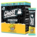 GHOST Hydration Packets, Lemon Crush, 24 Sticks, Electrolyte Powder - Drink Mix Supplement met Magnesium, Kalium, Calcium, Vitamine C - Vegan Vriendelijk, vrij van soja, Suiker & Gluten