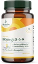 BIOACTIEVE NUTRIËNTEN BiOmega 3-6-9 Supplement Softgels voor vrouwen en mannen - Omega 3 6 9 - Complex van de beste vis, Vlaszaadolie, en Borage Olie Supplementen - 1200mg - 90 Softgels