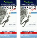 Wellgenix Bio-Beschikbare Sublingual B12 Max - Geformuleerd voor hoge absorptie - Voeding Multivitamine B12, B6, Folaat - Fast Solution (60 Ct) 2 Pack
