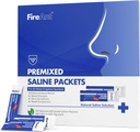 FireAnt Saline Packets voor Sinus Rinse, 100 Premixed Neti Pot Salt Packet voor Nasal Rinse, Sinus Rinse Packets voor Neus Irrigatie System, PH Balanced - Slate Blue