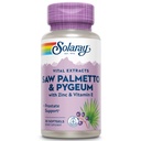 SOLARAY Saw Palmetto en Pygeum - Saw Palmetto voor mannen w/Pygeum Bark, zink, vitamine E, pompoenzaadolie - Prostaatsupplementen voor mannen w/Beta Sitosterol - 60-dag garantie - 30 porties, 30 Softgels