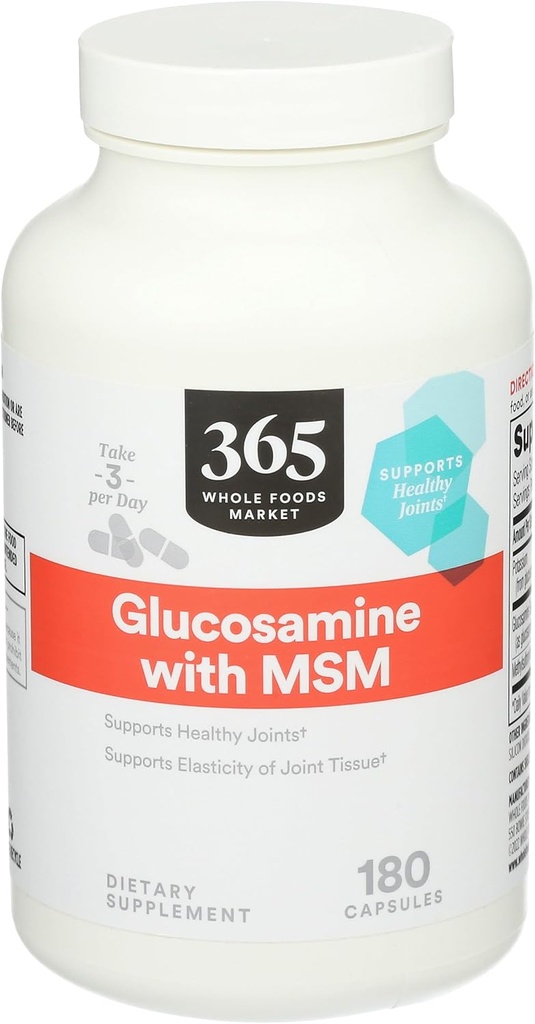 365 door Whole Foods Market, Glucosamine met MSM, 180 capsules