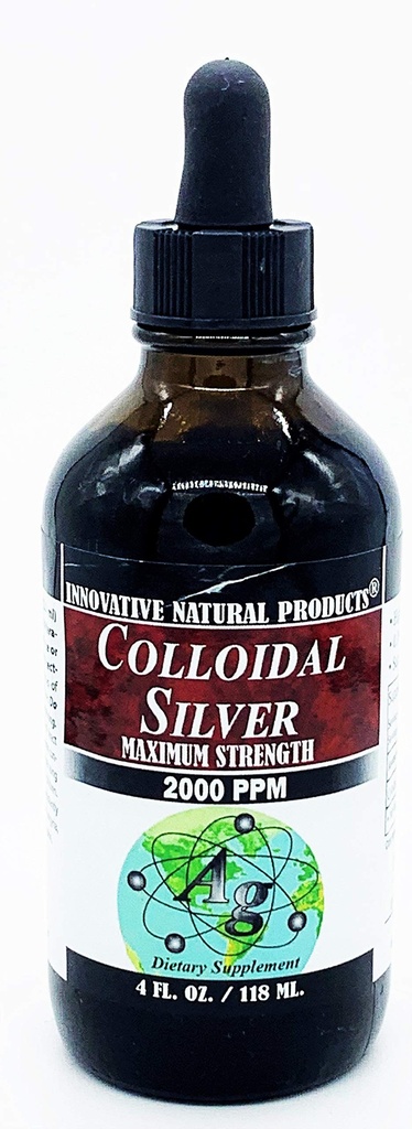 Colloïdaal zilver 2000 PPM (4 oz) door innovatieve natuurproducten