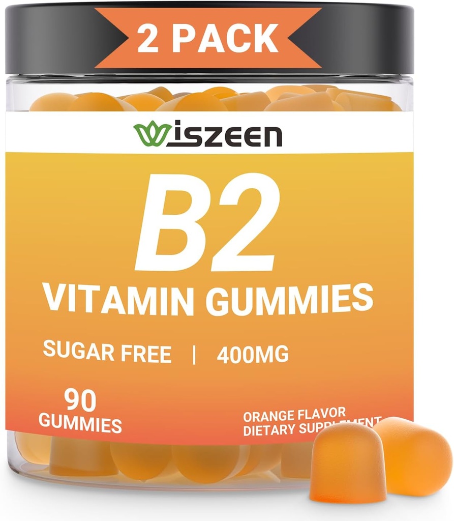 Vitamine B2 Gummies - Riboflavine Supplement - B2 Riboflavine Gummies B2 Vitaminen met Magnesium, CoQ10