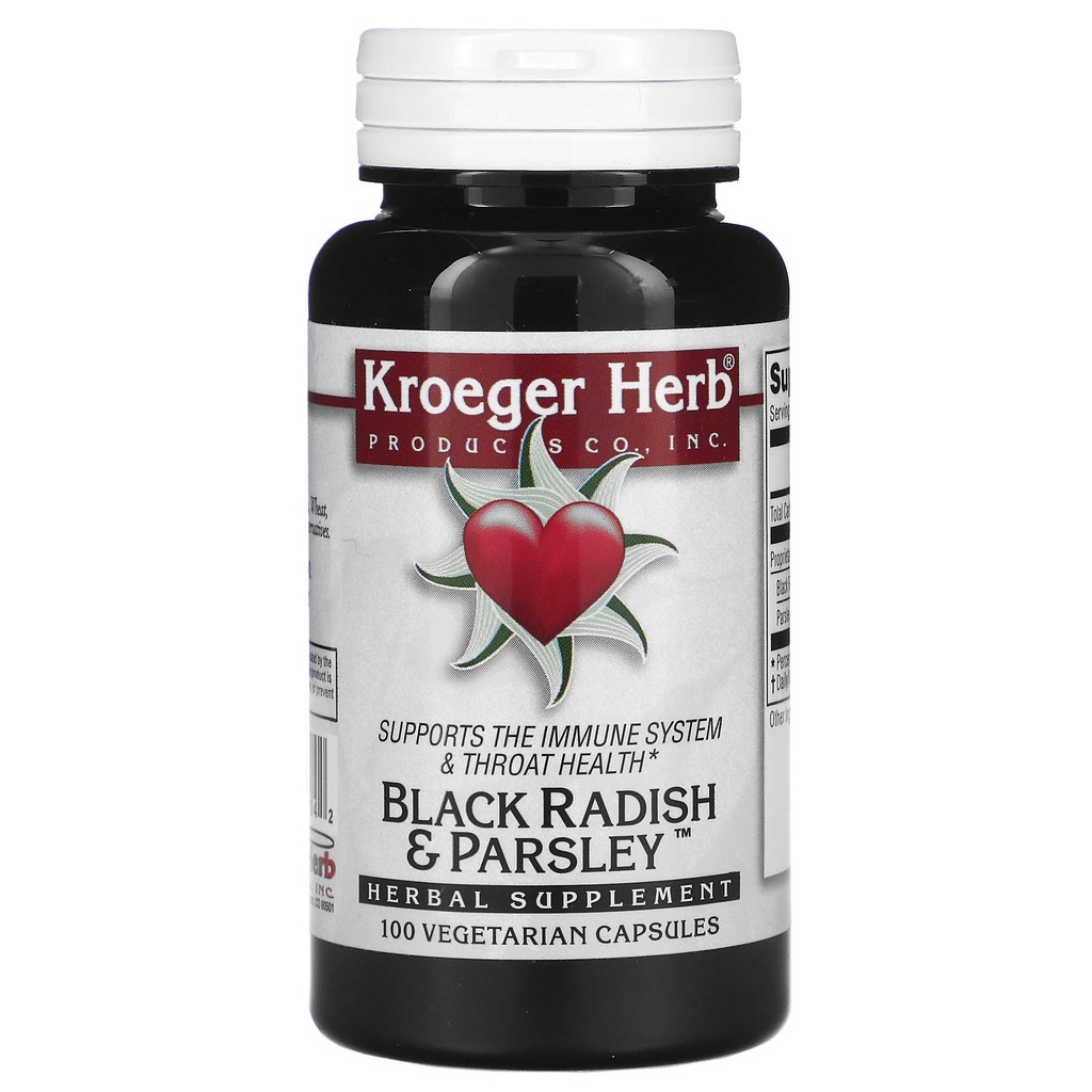 Kroeger Herb Zwarte Radijs en Peterselie - 100 capsules