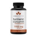 Luma Nutrition Kurkuma Curcumine met zwarte peper - 95% Curcuminoïden - 1950mg Per Serving - Premium Kurkuma Supplement - met BioPerine voor Max Absorptie - Made in USA - 90 Capsules