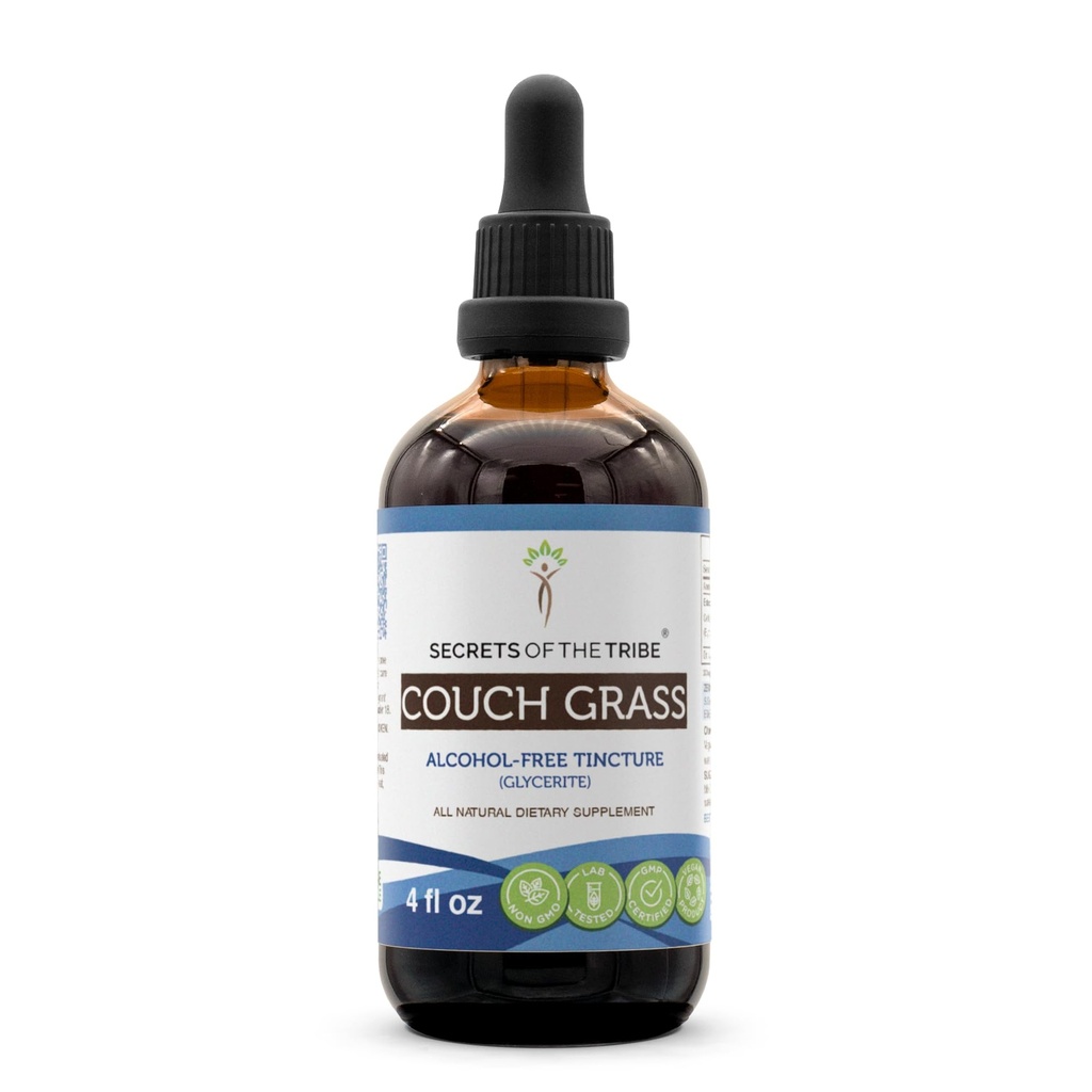 Secrets of the Tribe Couch Grass Tincture Alcohol-Free Extract, Couch Grass (Elymus Repens) Dried Root (4 FL OZ)