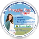 Drie Lollies Preggie Pop Drops, Natural Green Apple, 21 Tellen