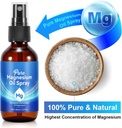 2 Packs Magnesium Spray, Pure Magnesium Oil Spray voor Voeten, Natuurlijke Topical Magnesium voor Lichaamsgezondheid, Gemakkelijk te absorberen en te gebruiken, Hair Smooth, Soothing,Relax voor Slaap & Spier 4 Fl.Oz