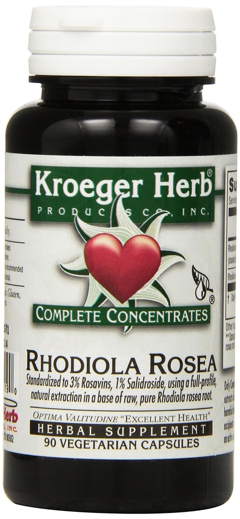 Kroeger Herb Rhodiola Rosea Vcaps, 90