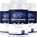 (3 Pack) Memoforce Brain Supplement - Official Memoforce Premium Formula Pills, Advanced Support Memo Force Brain Supplement For Wellness & Algehele gezondheid, Memoforce Reviews, 180 Capsules for 3 Months