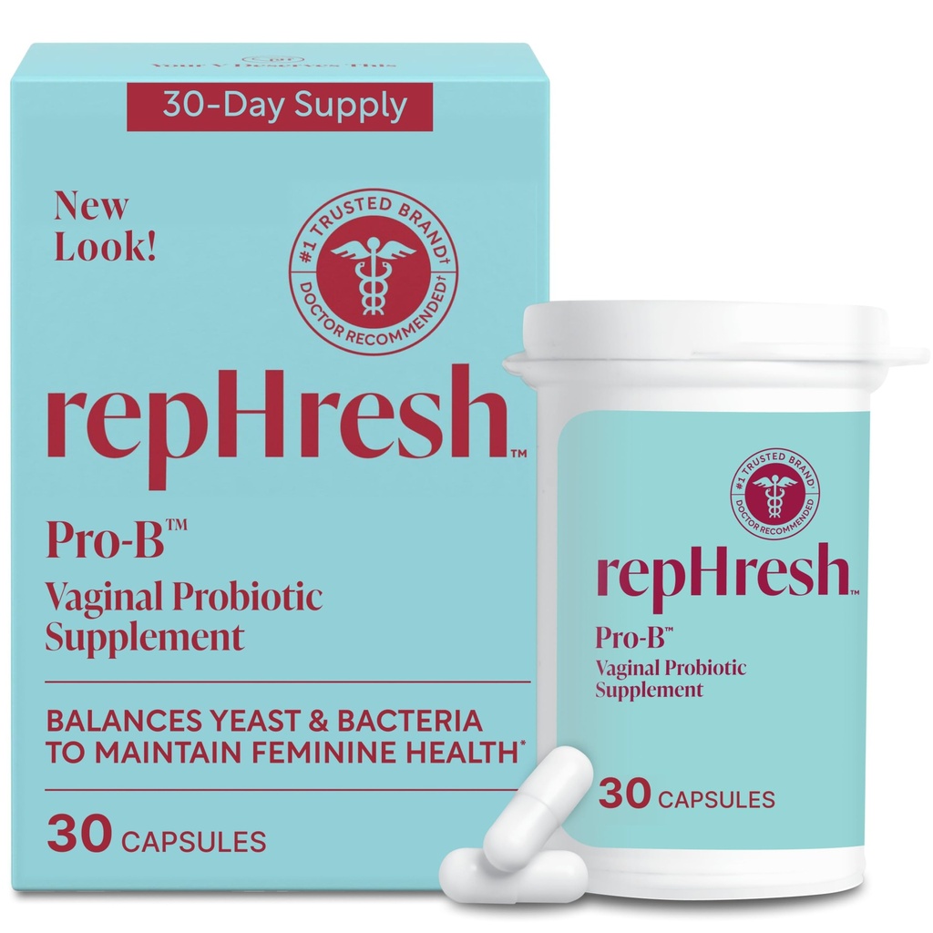 RepHresh Pro-B Vrouwen Probiotica, Probiotica Supplement voor Vrouwen, 30 Orale Capsules