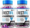 (2 Pack) Erectifil Gummies, Erectifil 1000 MG Gummies, All-Natural Formula Support for Men, Premium Male Supplement for Algehele Health and Peak Performance, Erec tifil Gomitas Reviews (120 Gummies)