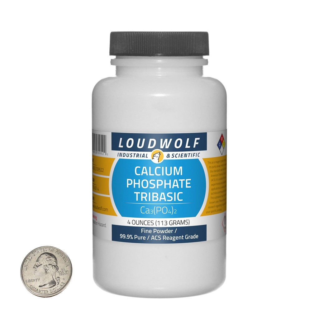 Calciumfosfaat Tribasisch / 4 Ounce Fles / 99,9% Pure ACS Reagent graad/Fijn poeder