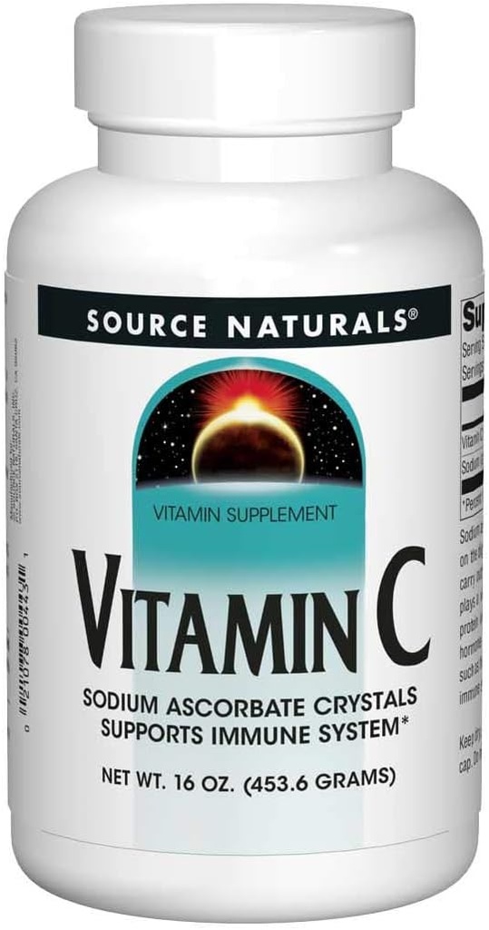 Bron Natuurlijken Vitamine C, Natrium Ascorbaat Kristallen, Ondersteunt Immune Systeem* - 16 Ounces