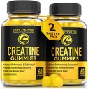 Atlantis Nutrition Creatine Monohydraat Gummies for Strength & Athletic Performance - 5g Creatine Per Serving - Build Muscle, Boost Performance & Endurance & Improve Post Workout Recovery - 120 Tel.