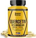 Quercetine met Bromelain Supplement 1200mg, Quercetine 500mg Capsules, helpt bij het ondersteunen van gezonde immuniteit, Krachtig Antioxidant, 60 Tellen