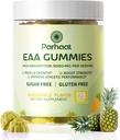 EAA Gummies 120 Gummies (Pineapple), Essentiële Aminozuren - Alle 9 Essentiële Aminos (EAA) en Alle Branched-Chain Aminos (BCAA's), Non-GMO, Glutenvrij, Vegetarisch Vriendelijk