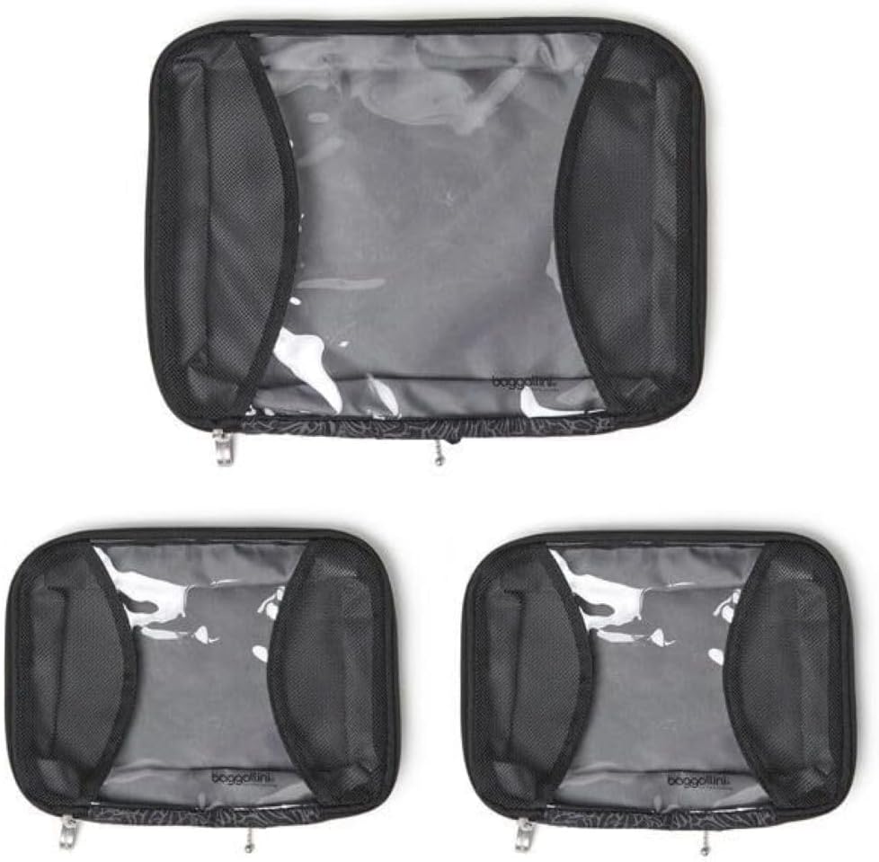 Baggallini Compression Cube 3-delige set - Lichtgewicht Compression Packing Cubes for Travel