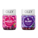 OLLY Gummy Active Immunity+Vlierbessen 45 Gummies, Slaap Gummy Occasional Slaap Ondersteuning 50 Tellen