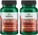 Swanson EFAs- Krill Oil - Maximale sterkte - 1 g, 30 Softgels (2 verpakkingen)