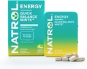 Natrol Quick Balance Energiemunten, Energie Supplement, 30 Citroen groene thee Natuurlijk en kunstmatig smaak, 30 Tellen, 15 Dagen Levering