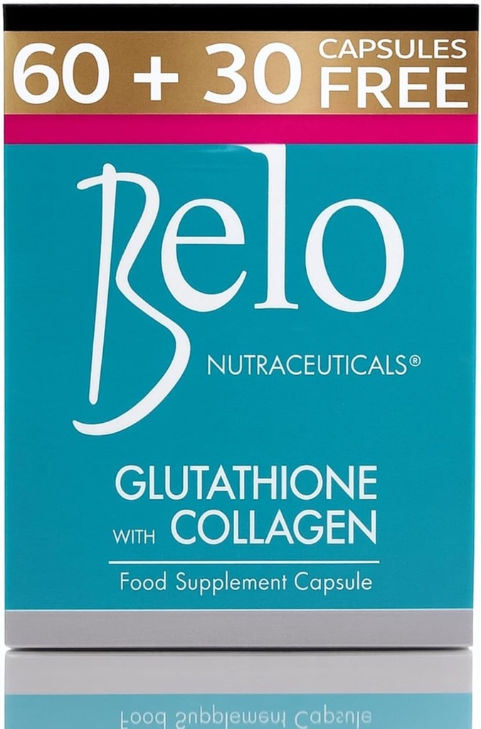 Belo Essentials Glutathion + Collageen Skin Whitening Capsules 60 Capsules Extra Large Size
