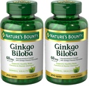 Nature's Bounty Ginkgo Biloba 60 Mg, 200 Capsules (17243) (verpakking van 2)