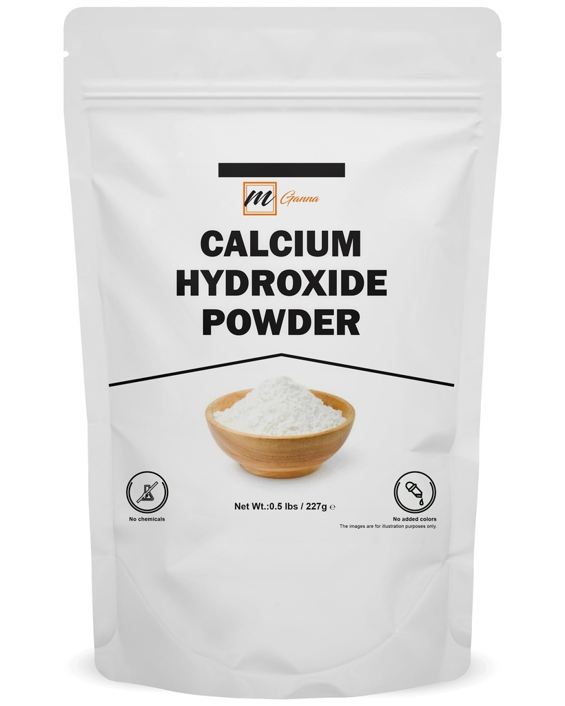 100% natuurlijk calciumhydroxide poeder voor voeding en cosmetica 227 GLS / 0,5 LBS