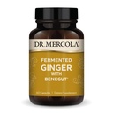 Dr. Mercola Gefermenteerde Gember met Benegut - Ondersteunt Digestieve & Gut Health - Aids Occasional Gas, Bloating & Discomfort - Non-GMO, Glutenvrije & Soy-Free - 60 Capsules (60 porties)