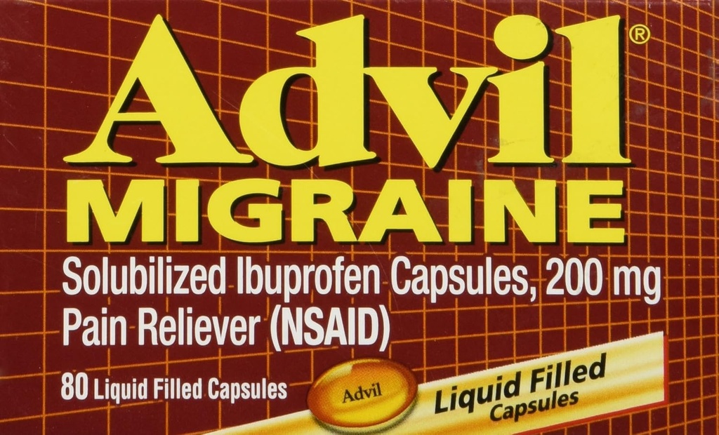 Advil Migraine - 80 Capsules met vloeistof gevuld