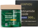 AGNPHDU- Liposomal Nicotinamide Riboside 120 Capsules, Resveratrol, quercetine - NAD Supplement voor anti-aging, energie, Focus 900mg Dieetsupplement