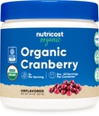 Nutricost Biologische Cranberry Poeder, 8 oz, 5G per portie - Non-GMO, Glutenvrij