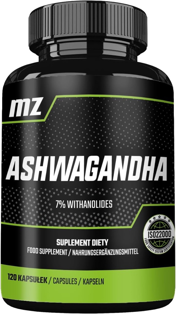 Ashwagandha Extract 142 mg per capsule - 120 capsules - 4 maanden supply - Dieetsupplement by MZ