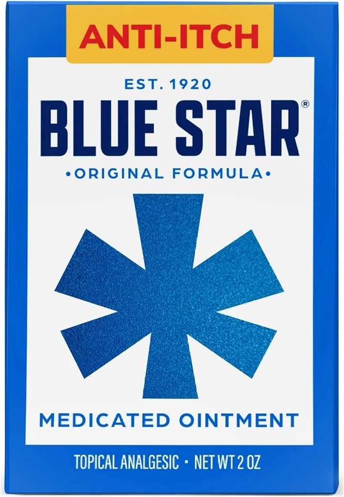 Blue Star Anti-Itch Gemedicineerde Zalf 2 oz (Packof 5) VJC#Re
