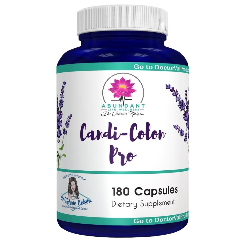 Candida Support - Aids Digestie, Intestinal Issues - 180 Capsules - door Dr. Valerie Nelson