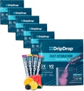 DripDrop Hydration Packets - Bold Variety Pack - Single Serve Electrolytes Powder Drink Mix - Watermeloen, Berry, Citroen, Oranje - Non-GMO, Glutenvrij, Veganist - 192 Sticks