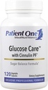 Patient One Glucose Care | Supplement to Support Pancreas, Heart and Vascular Health* | with Chromium, Vitamin B, Cinnamon and More | 120 caps