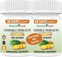 Kauwbaar ijzer 65 mg met vitamine C 180 mg - Tablet in Ananas smaak 60 aantal (2)